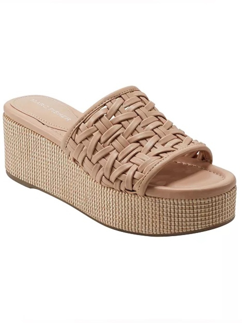 Marc Fisher Tan Bashina Slip On Wedge - NEW - Size 11